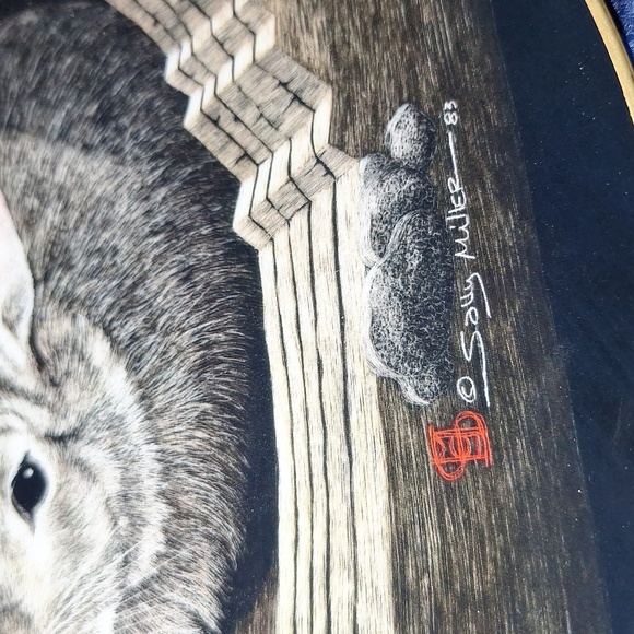 🐇 Moments Rest rabbit collectors plate. Babes in the Woods Collection. Like new - Picture 4 of 8